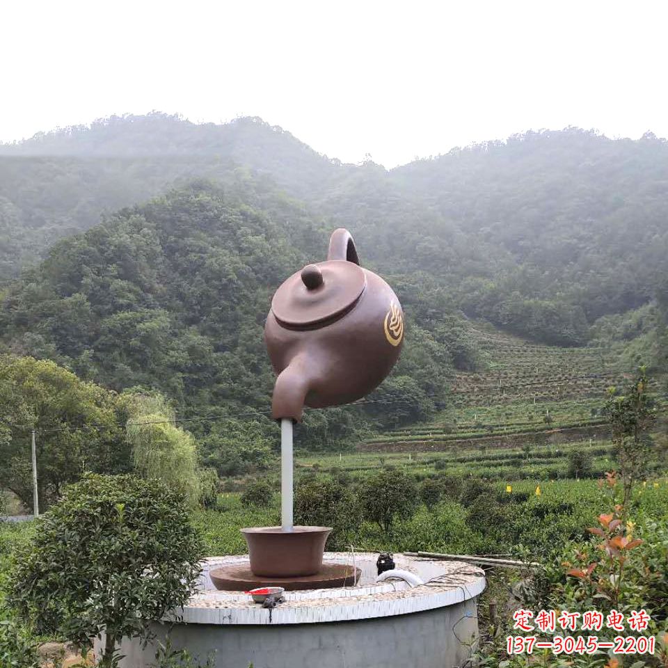 台州玻璃钢天壶喷泉精致而神奇的雕塑