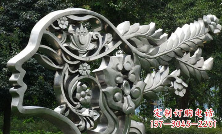 台州不锈钢头像雕塑——精美绝伦