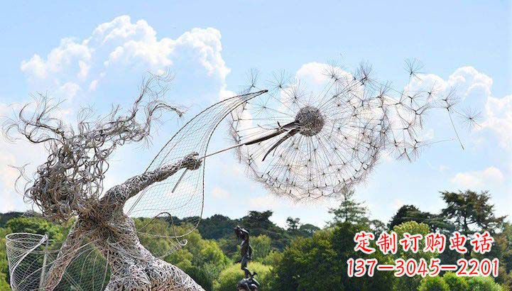 台州不锈钢蒲公英雕塑