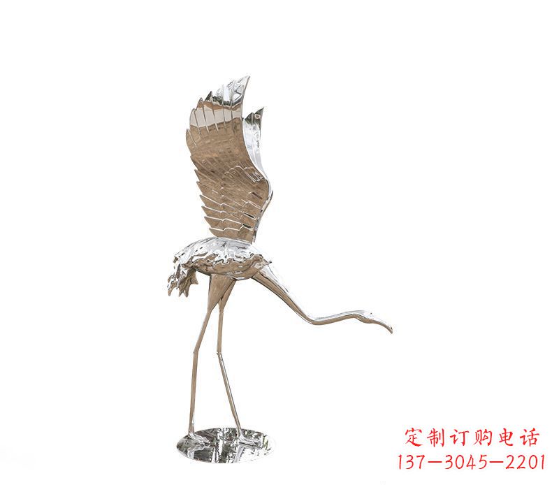 台州不锈钢火烈鸟雕塑灿烂耀眼的艺术之作
