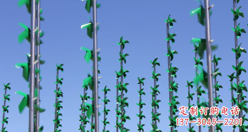 台州螺旋风车给广场景观带来的旋转欢乐