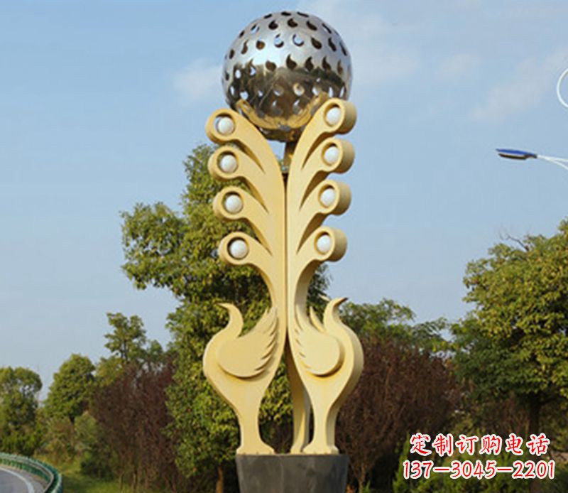 台州不锈钢公鸡抽象雕塑