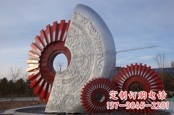 台州不锈钢齿轮雕塑精致而精美