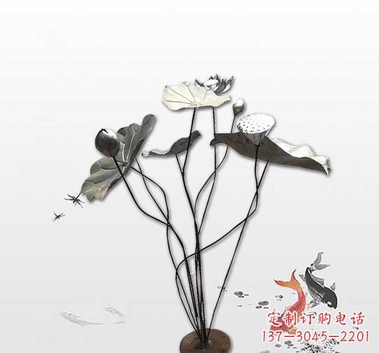 台州不锈钢荷叶雕塑艺术的精美结合