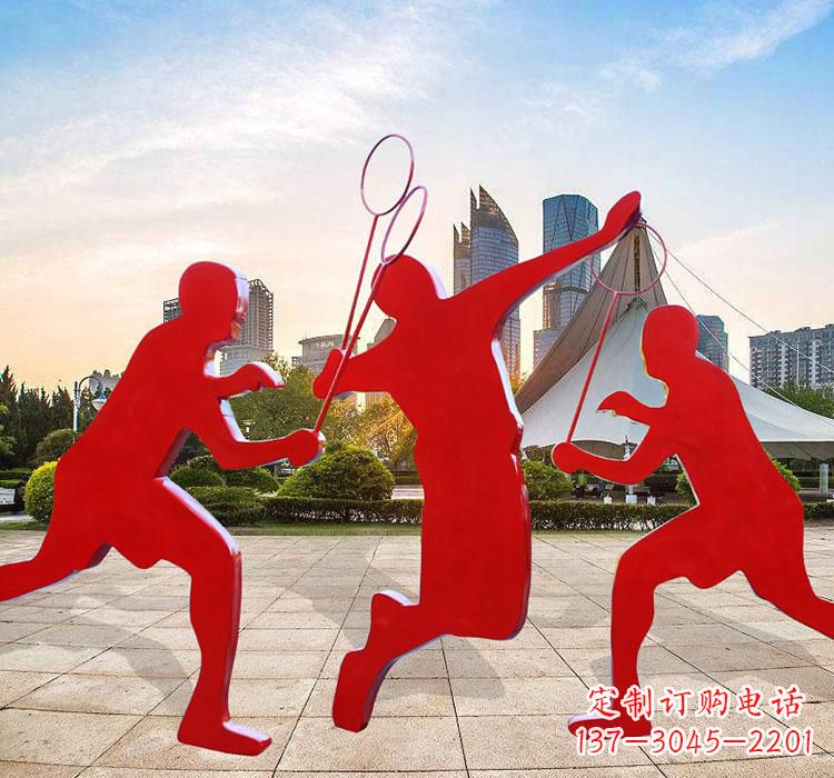 台州不锈钢羽毛球雕塑艺术与运动的完美结合