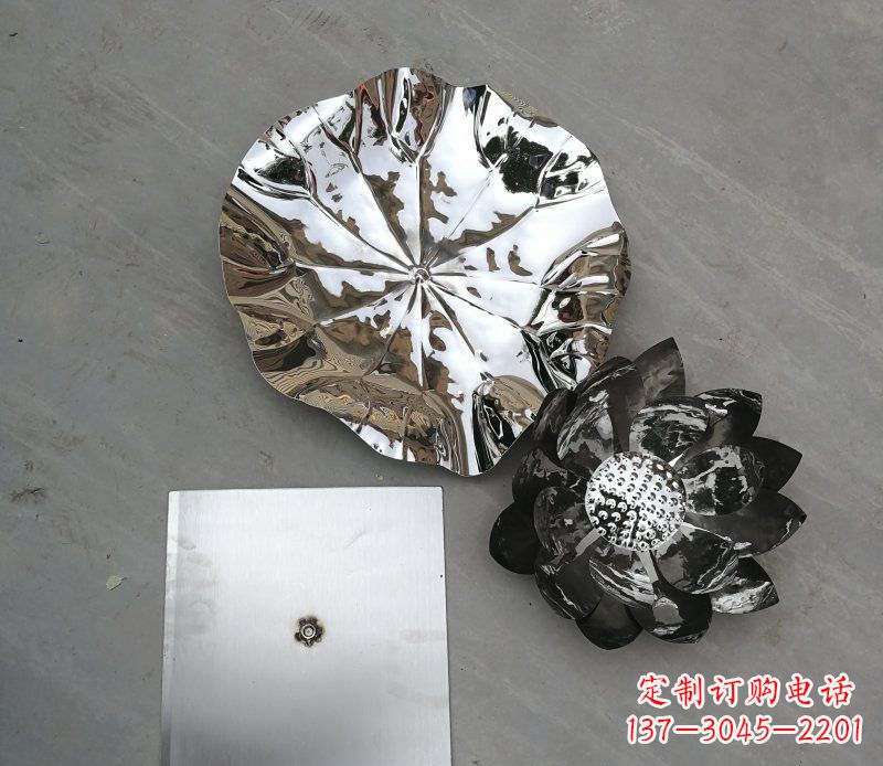 台州不锈钢荷叶公园景观雕塑