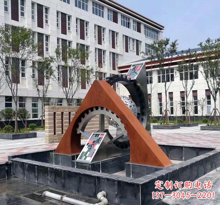 台州不锈钢齿轮雕塑精湛工艺展现匠心