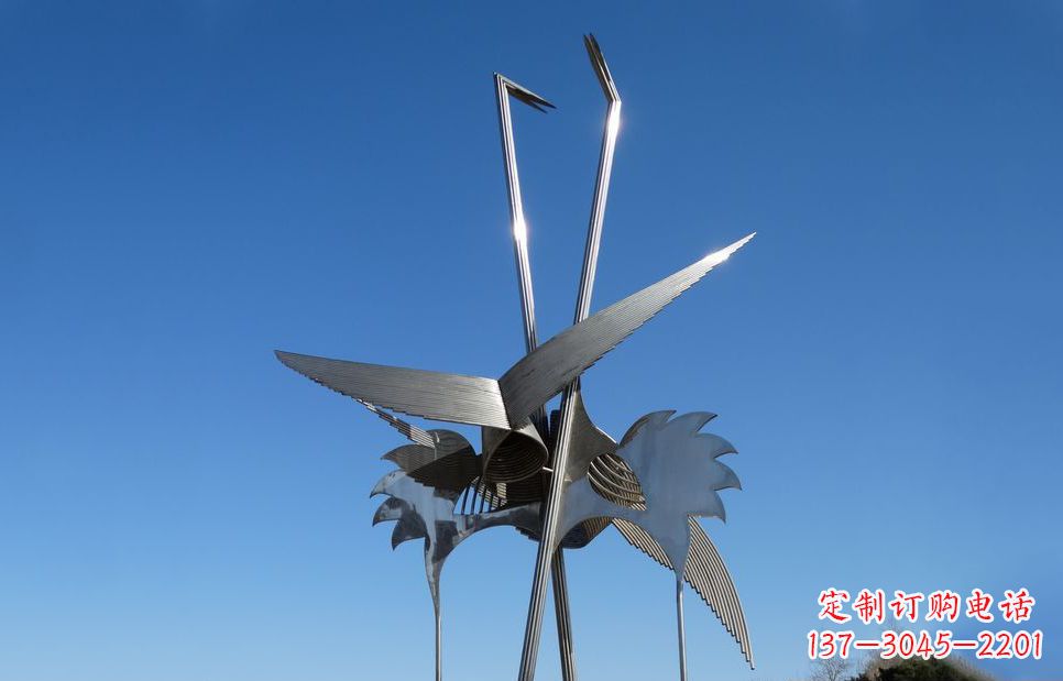 台州不锈钢鸵鸟雕塑精美外形、传神表现