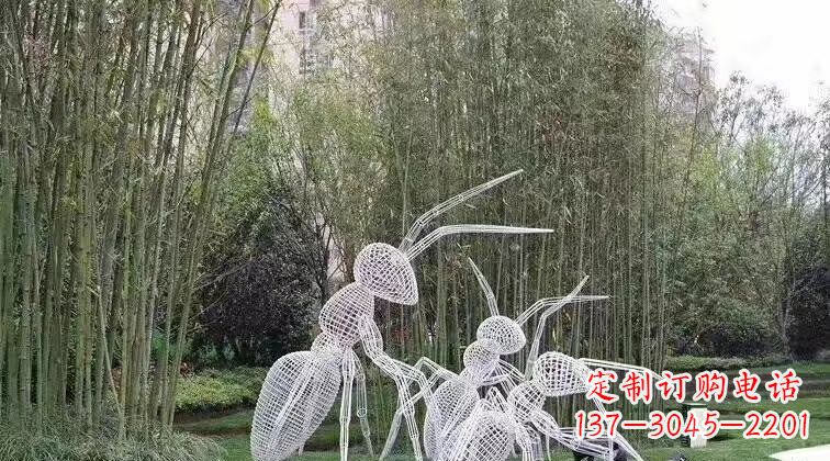 台州不锈钢艺术动物蚂蚁雕塑