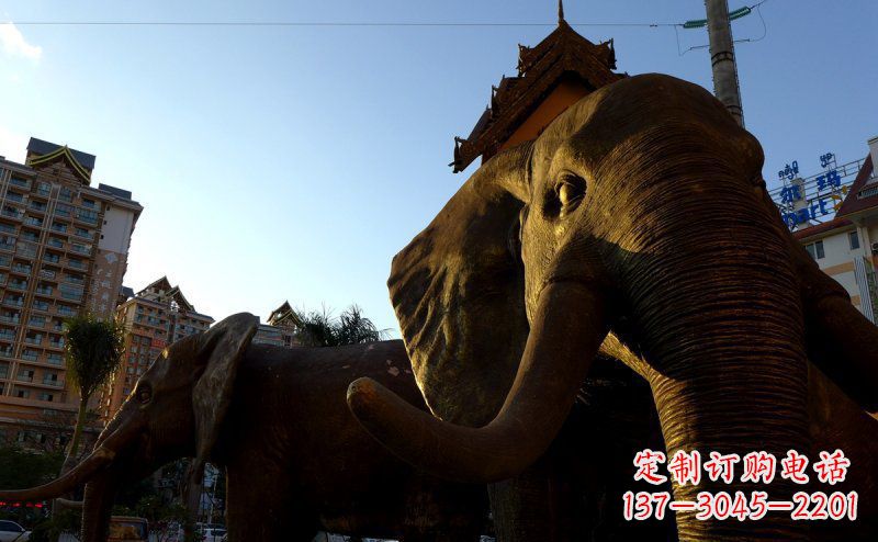 台州步行街上的大象雕塑——给街道带来活力