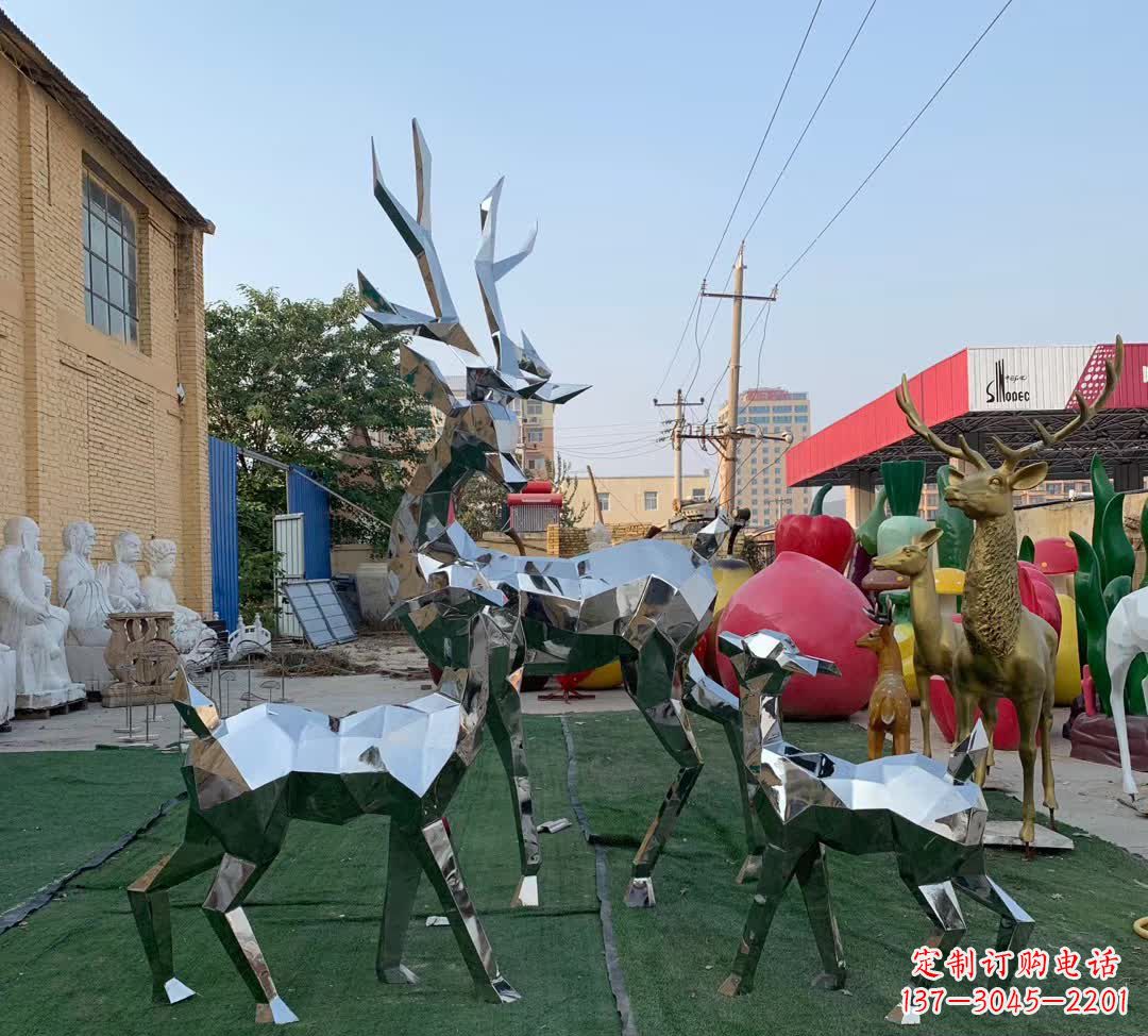 台州梅花鹿雕塑一种独特的城市装饰