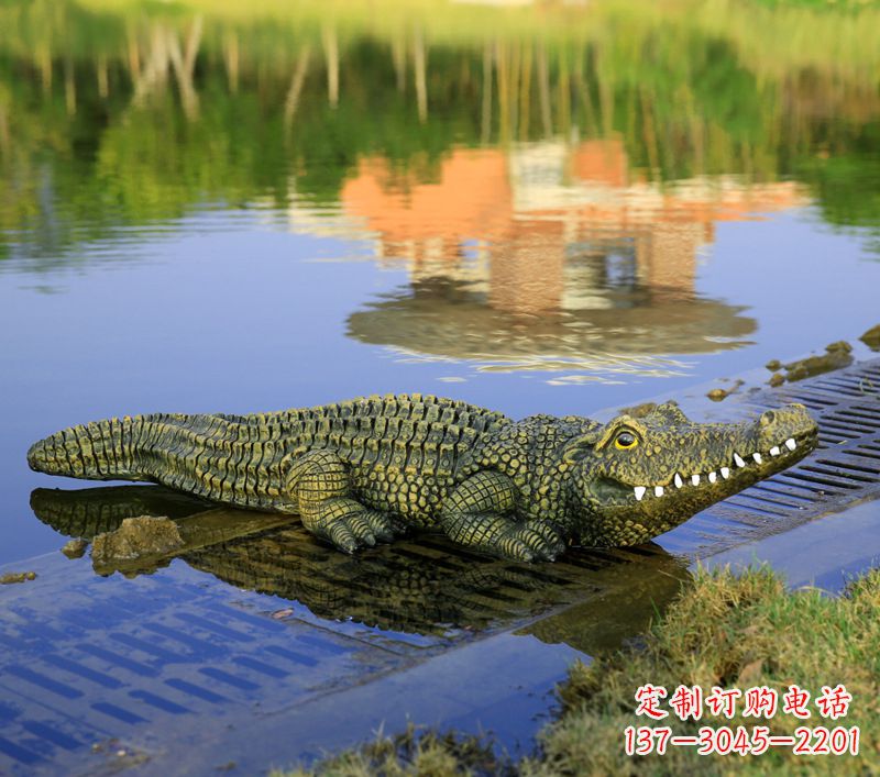 台州玻璃钢水池雕塑——池塘水景的精美装饰