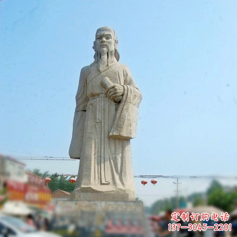 台州大理石庄子雕塑-城市景区历史名人中国古代哲学家雕像