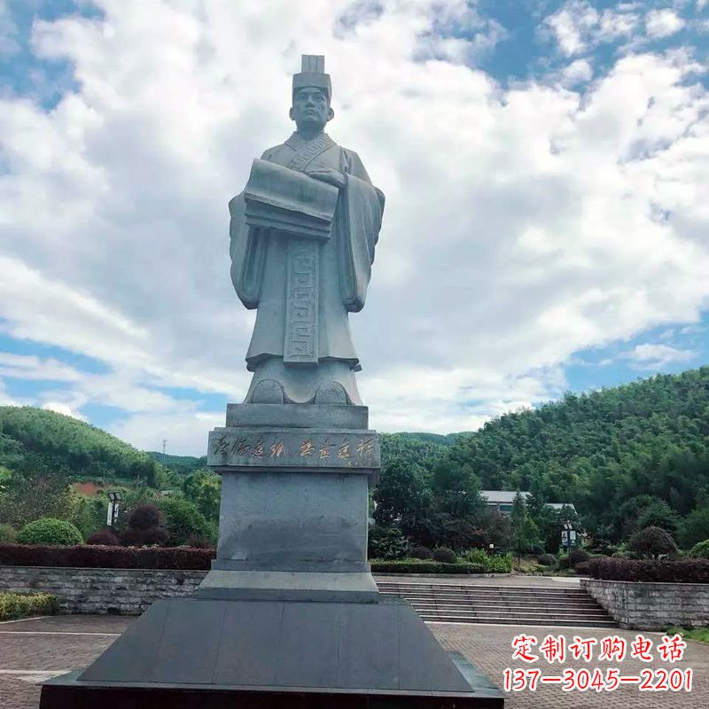 台州大型蔡伦石雕像-景区广场历史文化名人雕塑