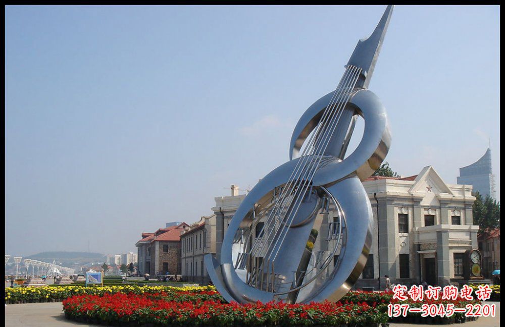 台州YFZD-001不锈钢抽象大提琴雕塑