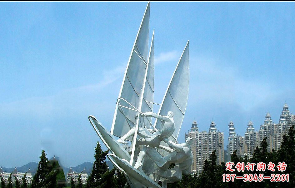 台州不锈钢帆船比赛雕塑
