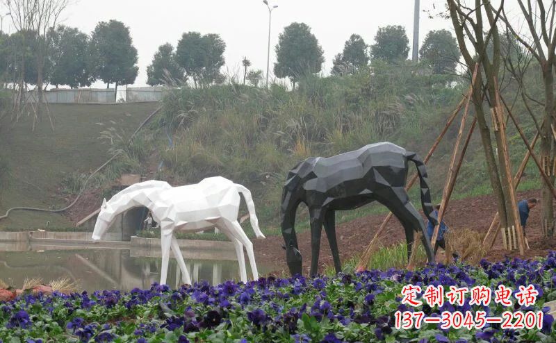 台州盛世之美，精美不锈钢动物雕塑