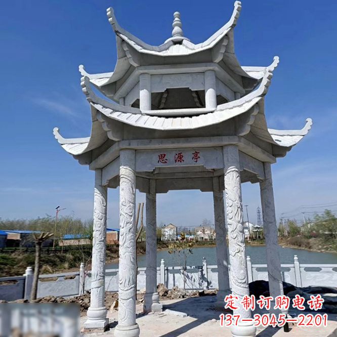 台州公园大理石凉亭