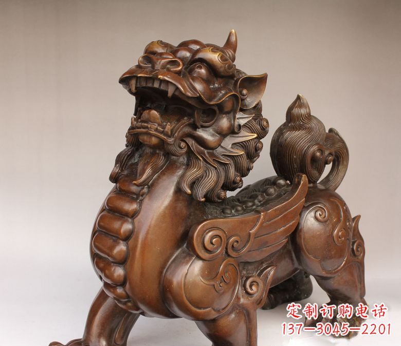 台州古代神兽貔貅铜雕