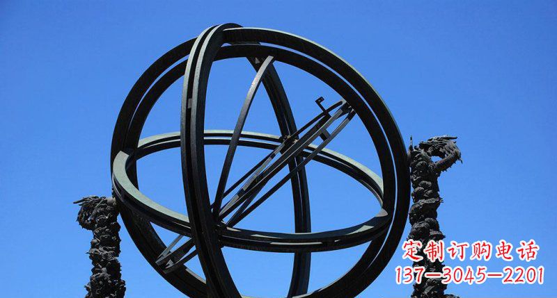 台州华丽外观,古老意蕴——青铜浑天仪雕塑