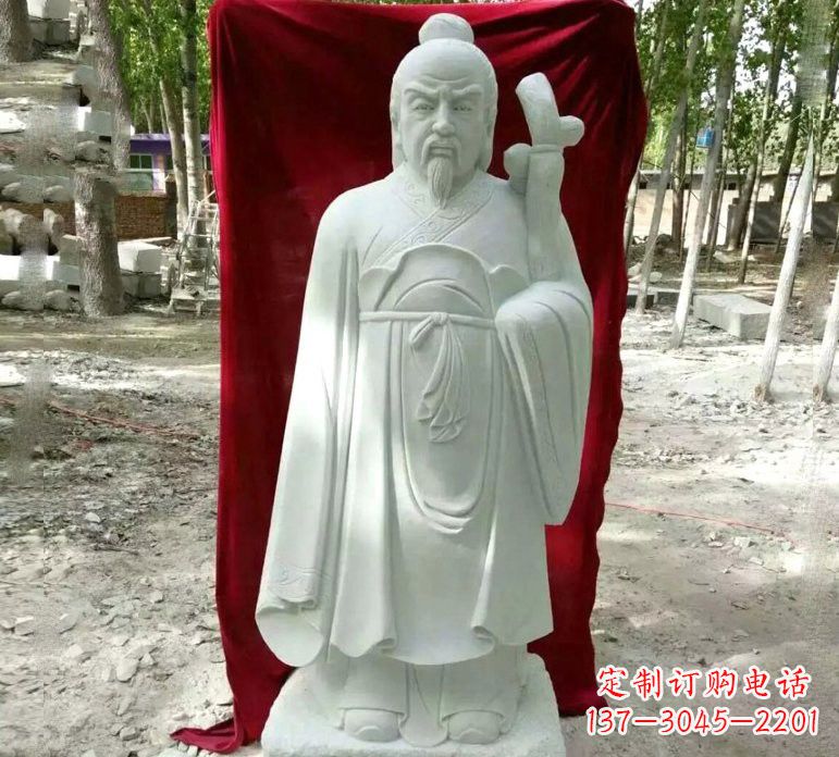 台州汉白玉古代名医华佗雕塑