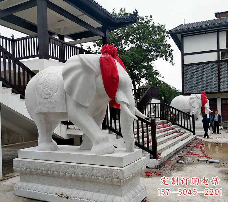 台州迎接观音祝福的精美大象观音栏杆