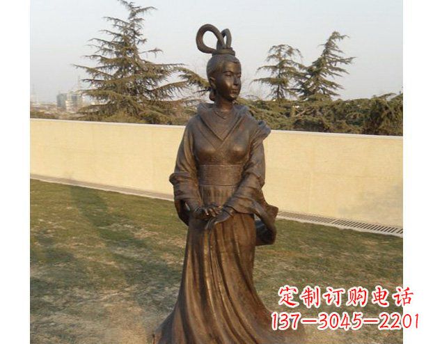 台州铜雕古代美女人物雕塑