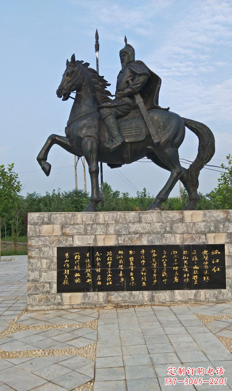 台州铜雕古代名人岳飞