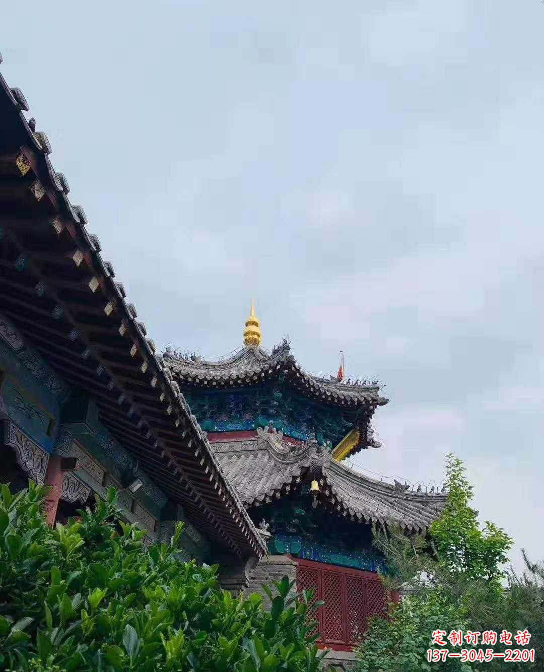 台州铜雕葫芦塔顶寺庙摆件 