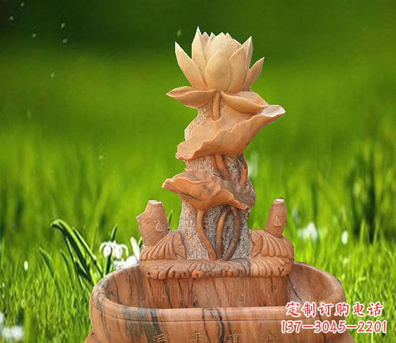 台州晚霞红景观荷花水池