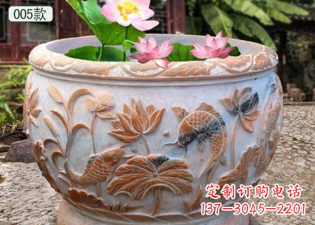 台州晚霞红水缸鱼缸雕塑