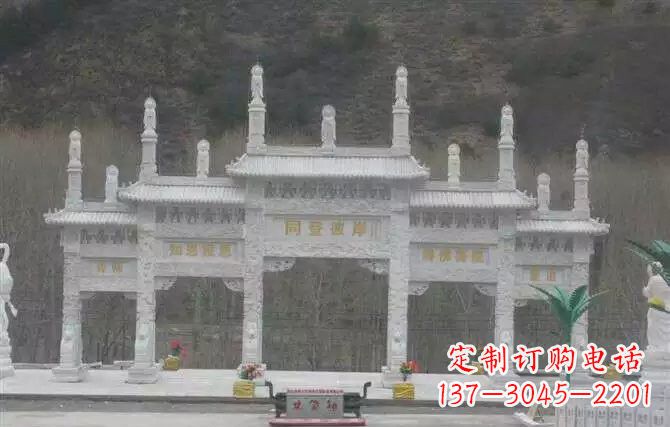 台州五门牌坊石雕 (2)
