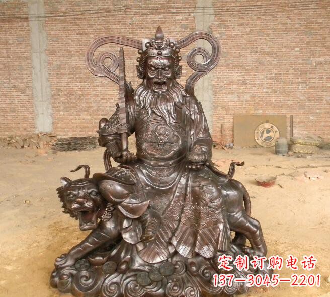 台州武财神赵公明铜雕