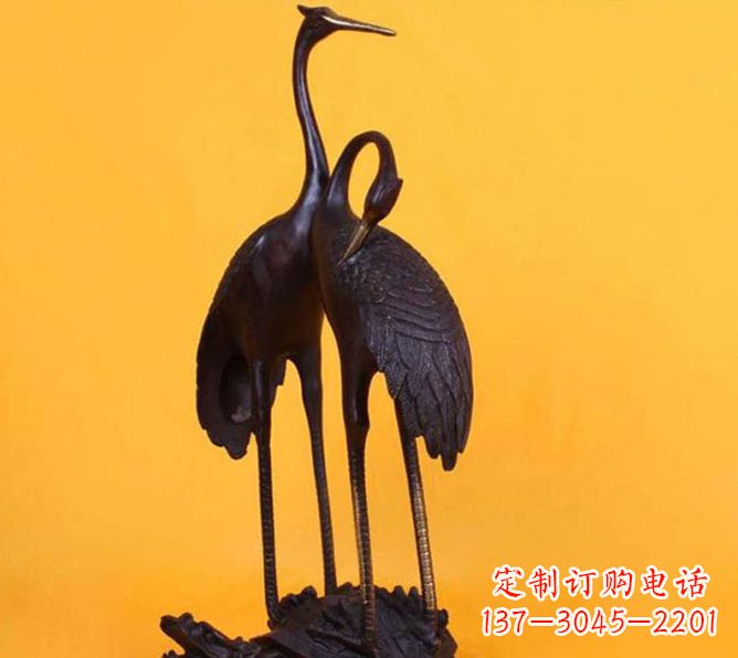 台州仙鹤雕塑铜