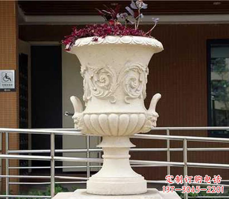 台州小区花盆景观石雕