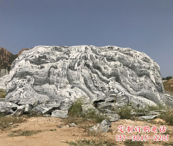 台州雪浪石假山公园景观石雕 (2)
