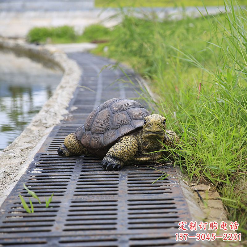 台州园林水景动物仿真乌龟雕塑