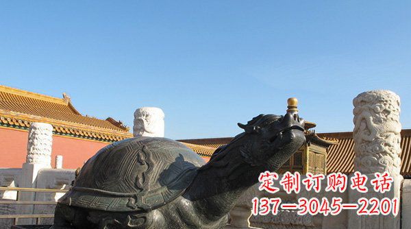 台州铸铜龙龟寺庙神兽铜雕