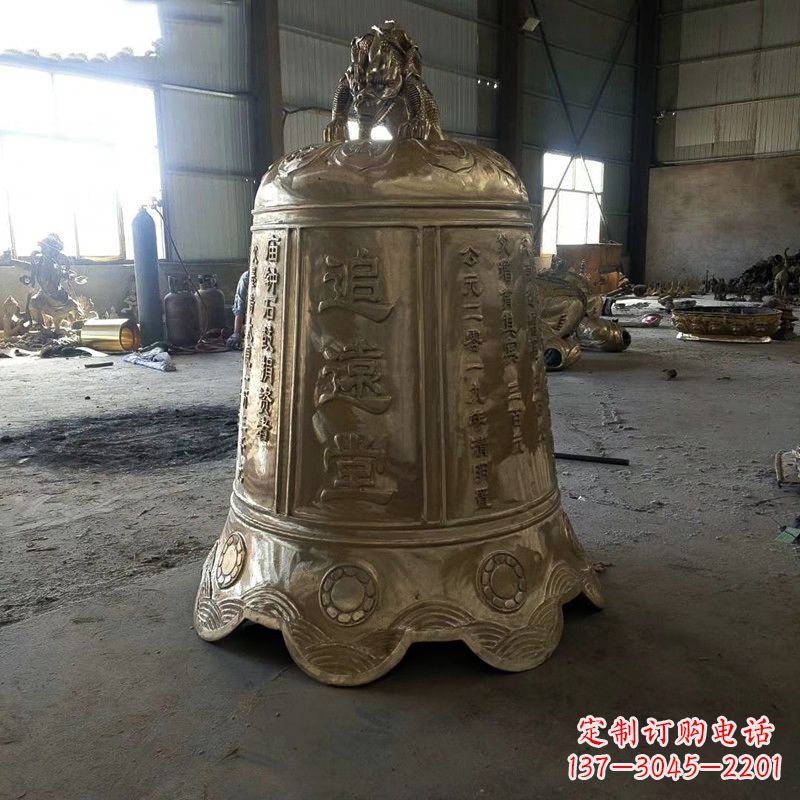 台州宗祠铜钟雕塑